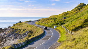 Car safety checks for summer: road trip on a sunny day